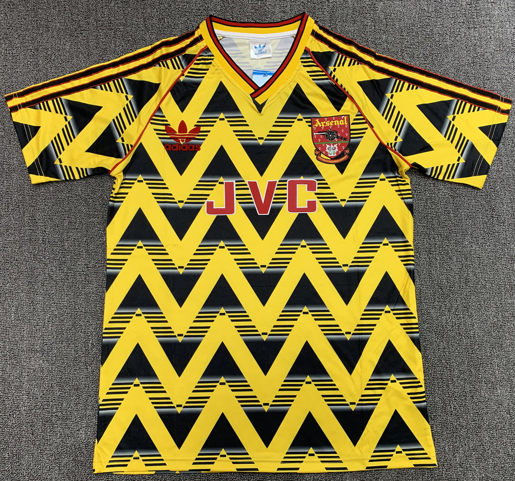1991-92 Arsenal Away Football Shirt Fan version