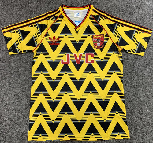 1991-92 Arsenal Away Football Shirt Fan version