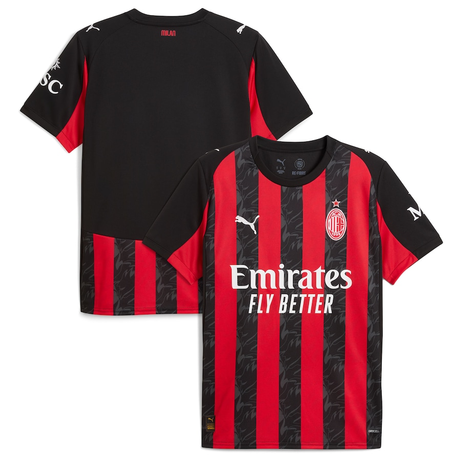 25/26 AC Milan Home Football Shirt Fan version