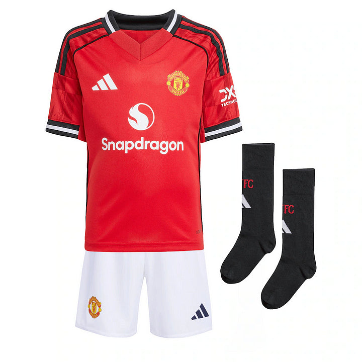 Kids 25/26 Manchester United Home Football Shirt
