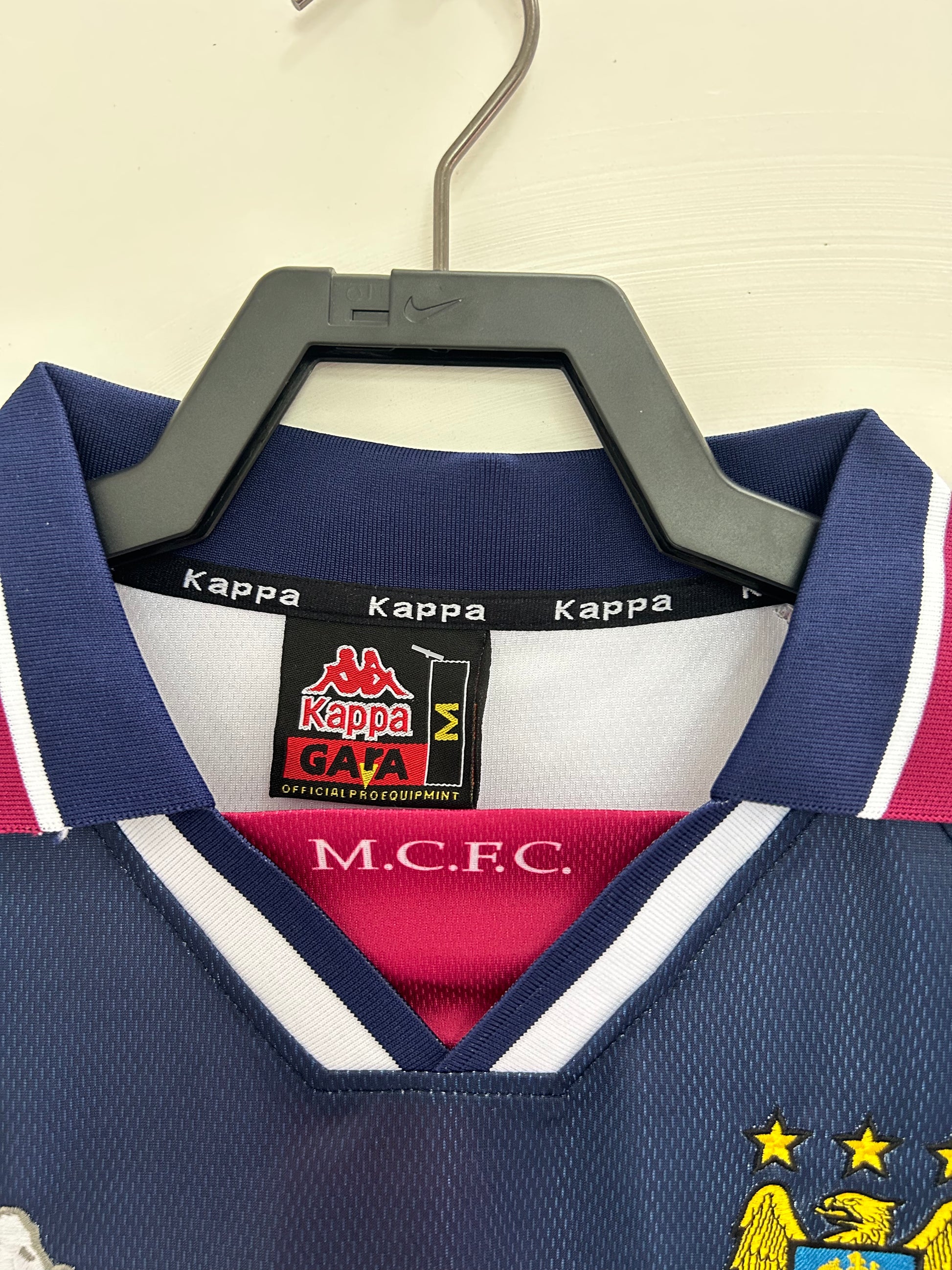 1997-98 Manchester City Away Football Shirt Fan version