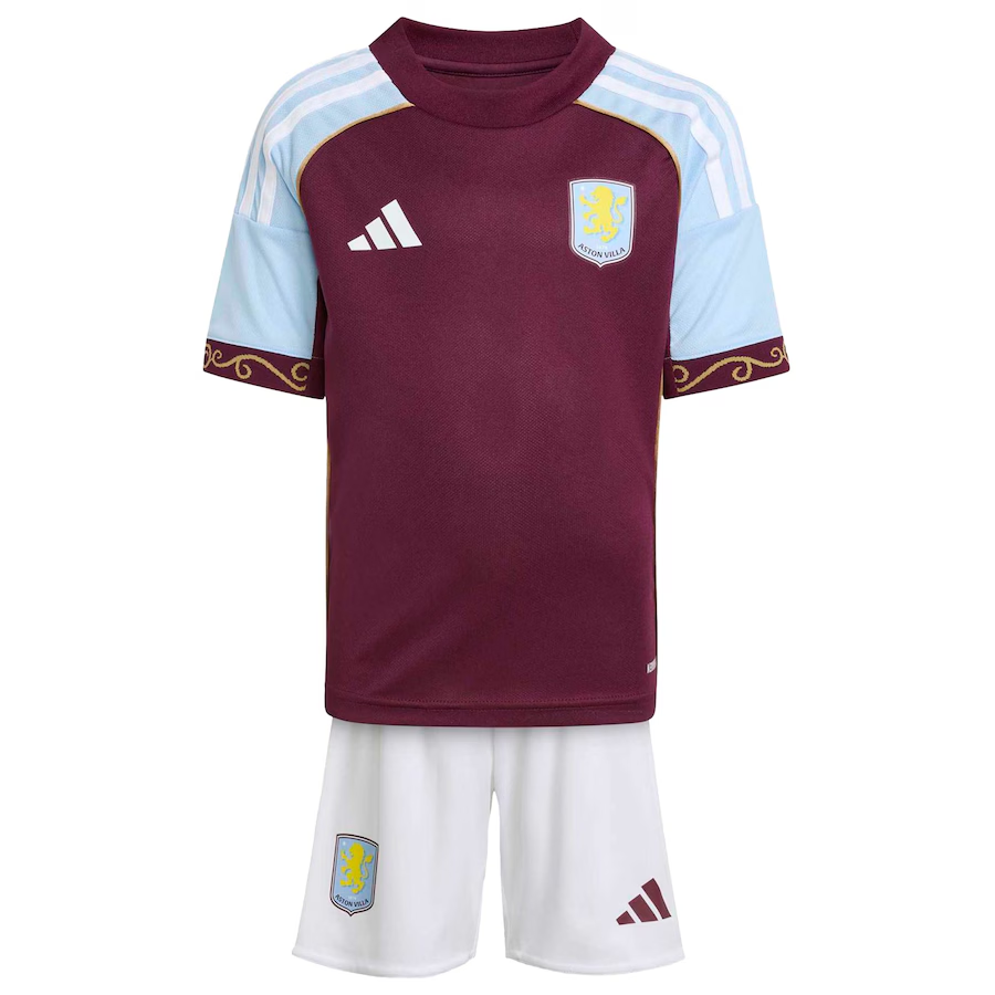 25/26 Aston Villa Home Football Shirt Kids Size