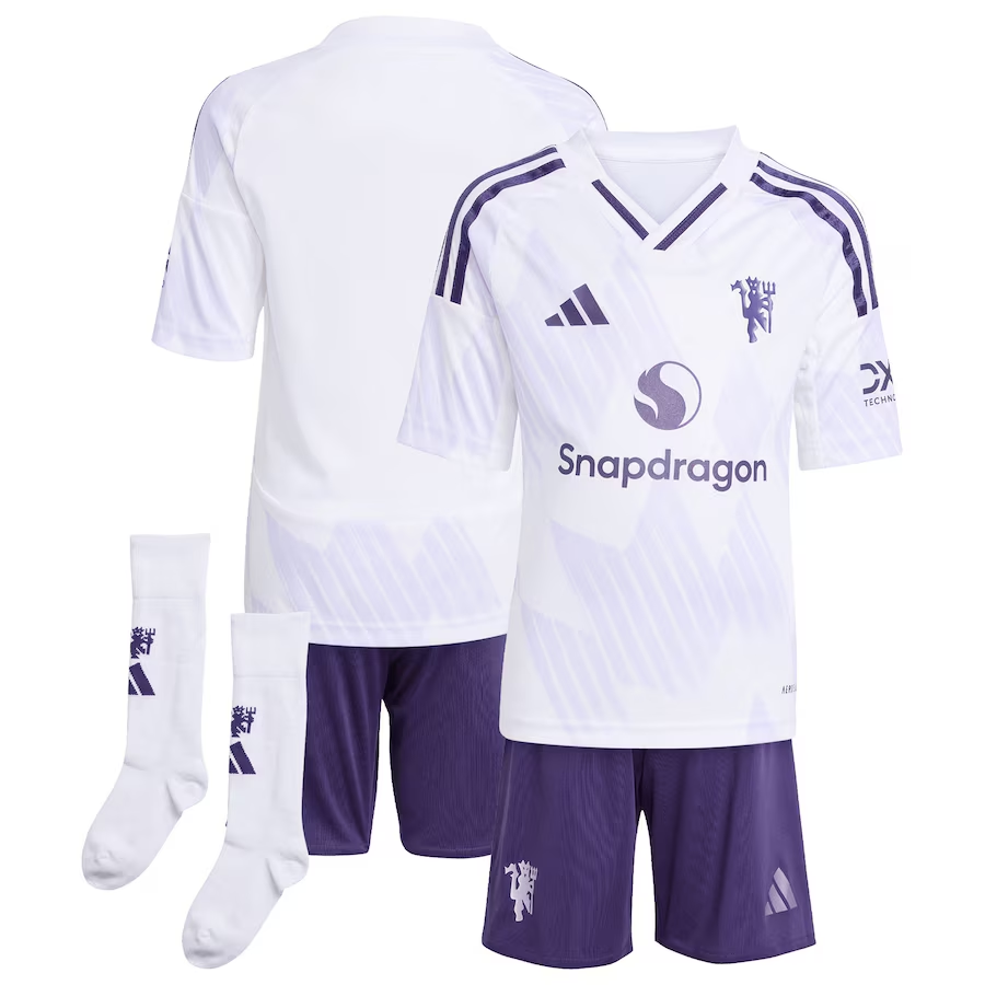 25/26 Manchester United Away Football Shirt Kids Size