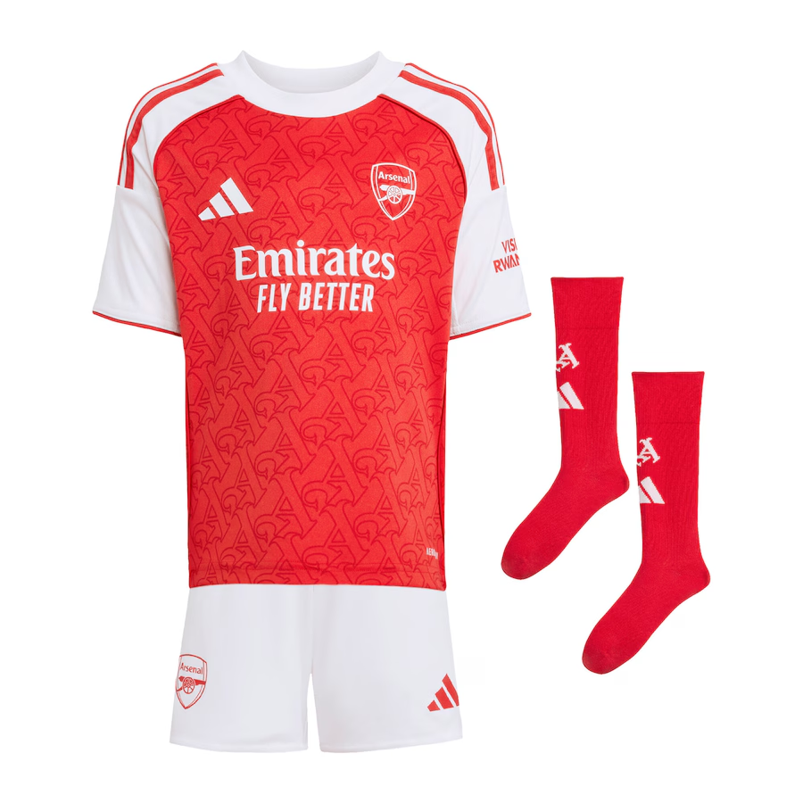 25/26 Arsenal Home Football Shirt Kids Size