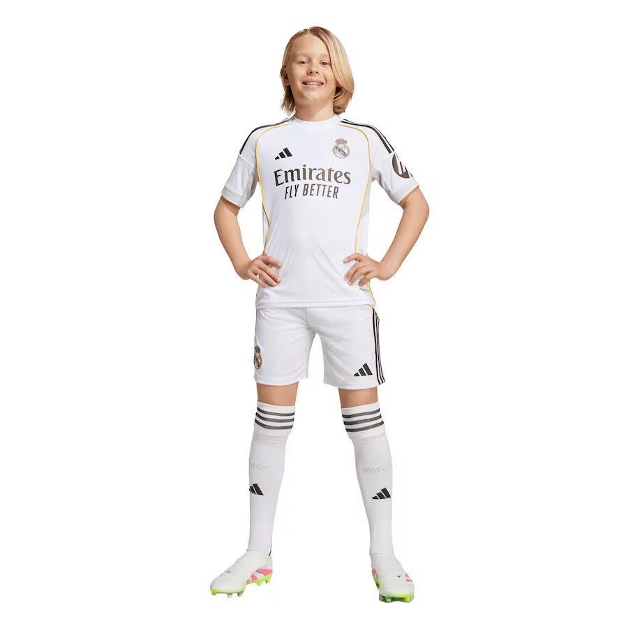 25/26 Real Madrid Home Football Shirt Kids Size