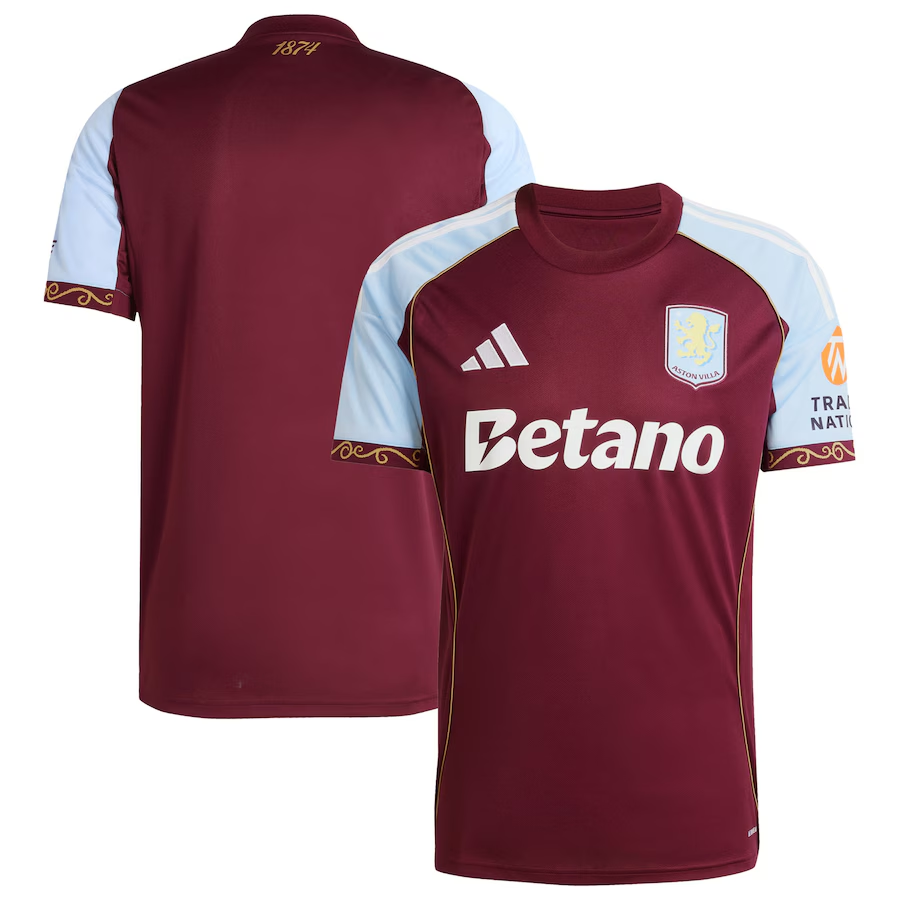 25/26 Aston Villa Home Football Shirt Fan version
