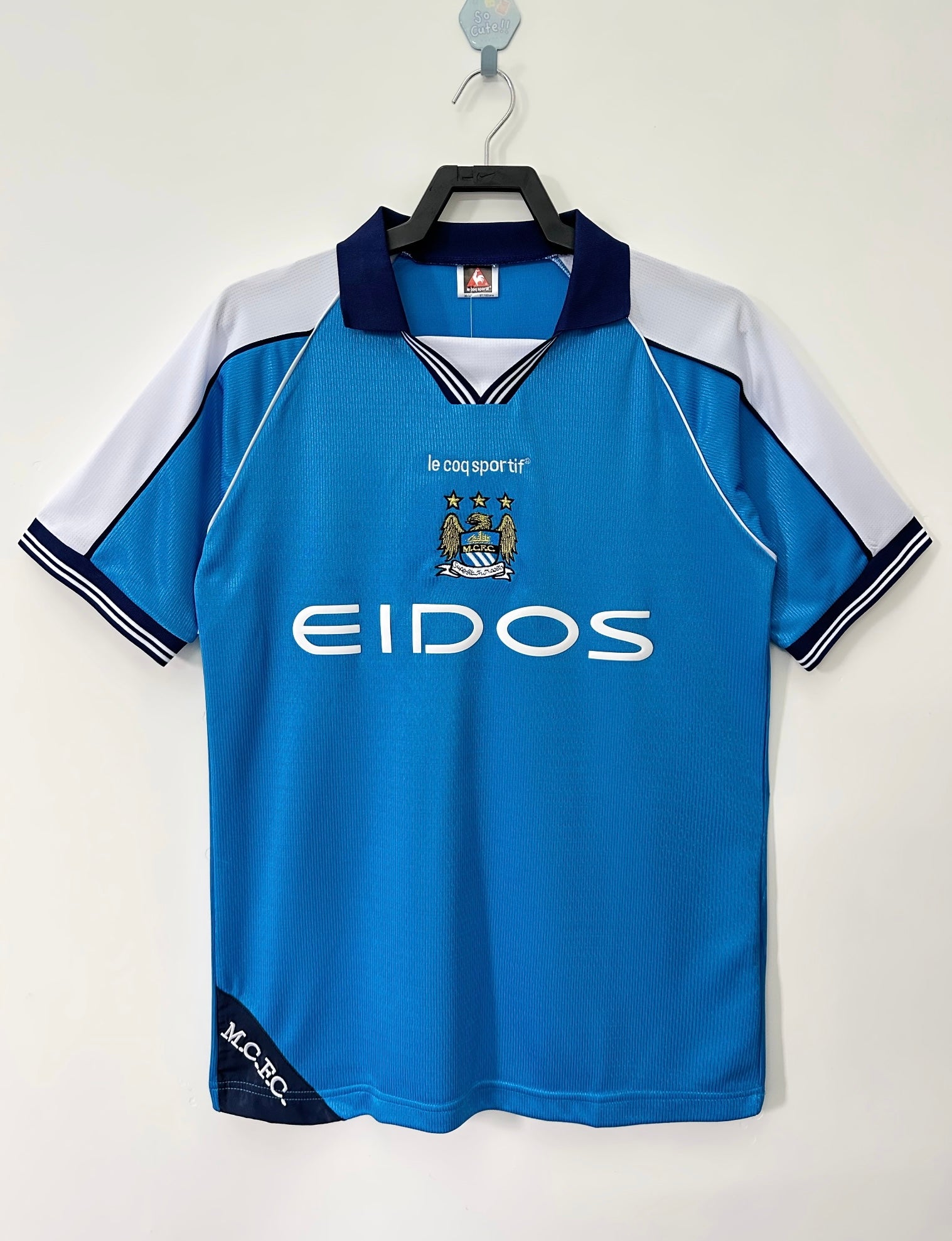 1999-01 Manchester City Home Football Shirt Fan version