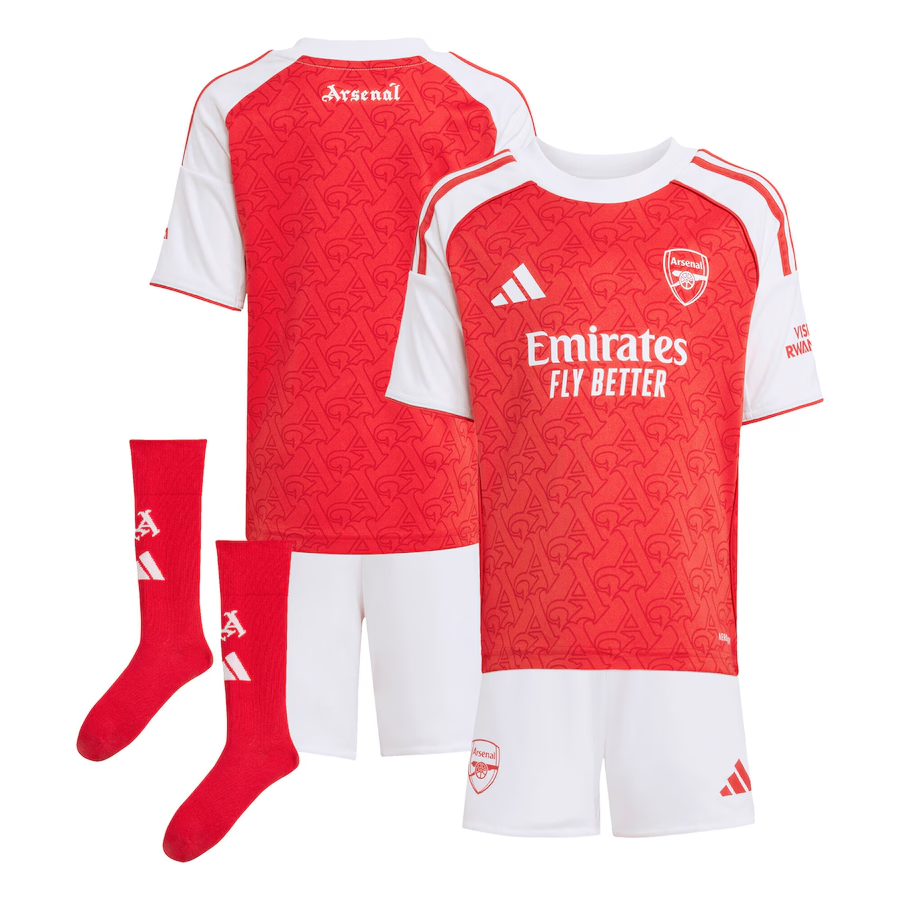 25/26 Arsenal Home Football Shirt Kids Size