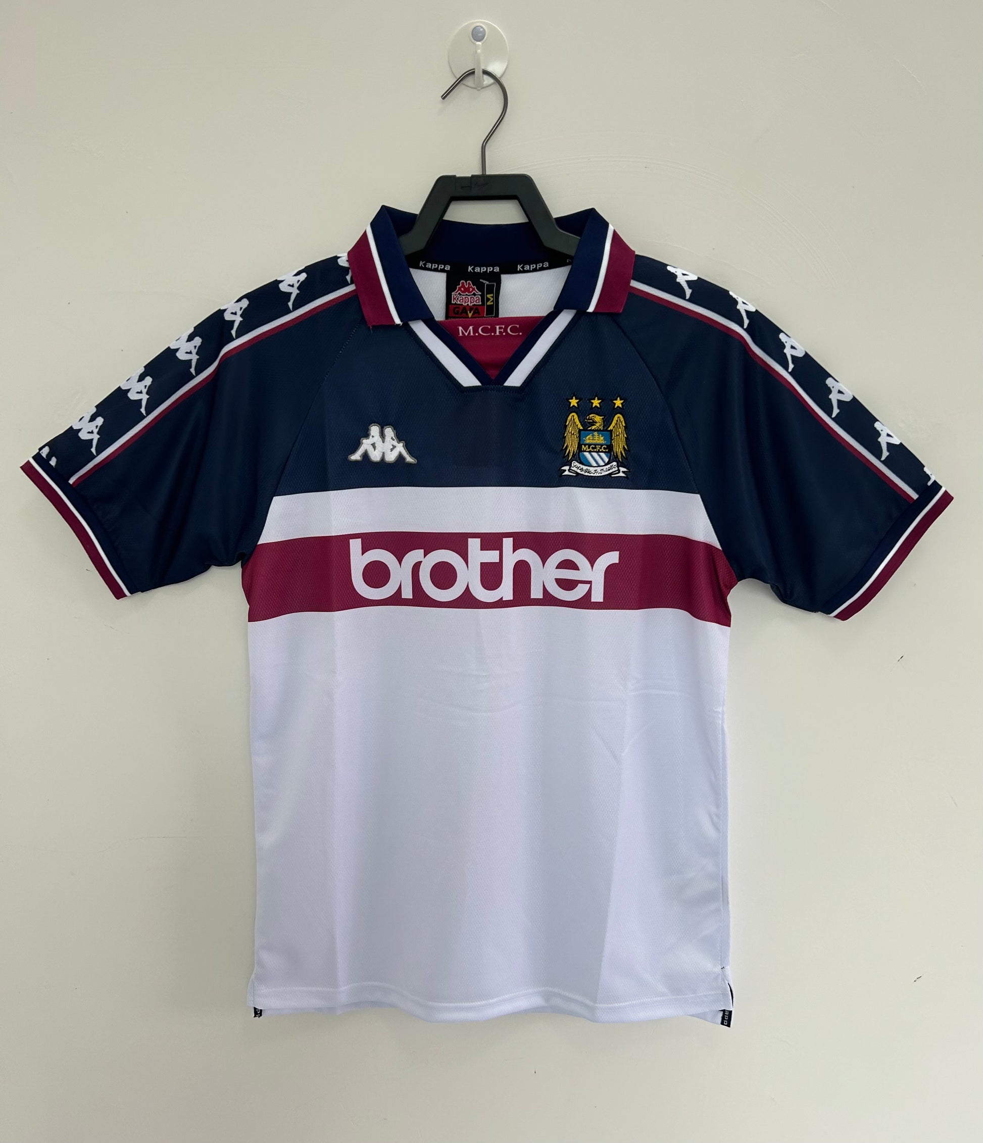 1997-98 Manchester City Away Football Shirt Fan version