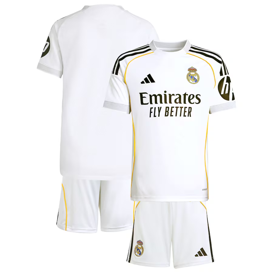 25/26 Real Madrid Home Football Shirt Kids Size
