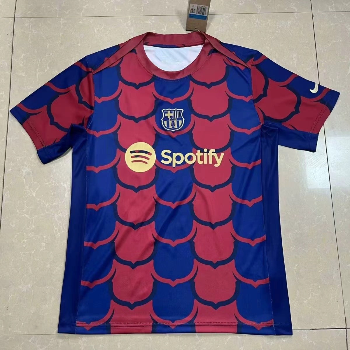 Barcelona Pre Match Top - Royal Blue