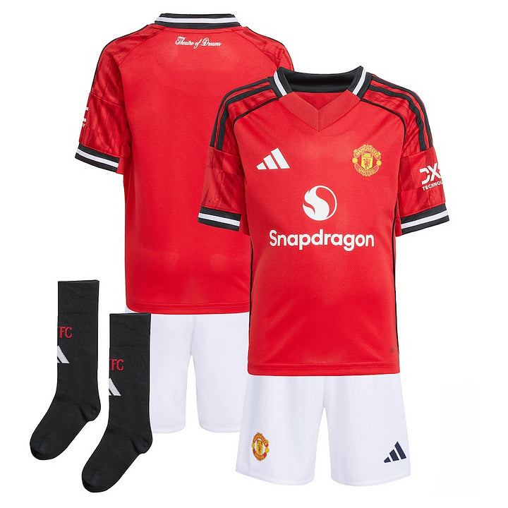 Kids 25/26 Manchester United Home Football Shirt