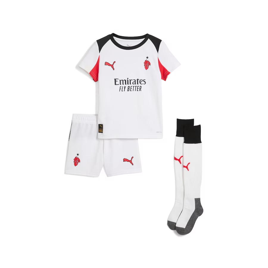 25/26 AC Milan Away Football Shirt Kids Size