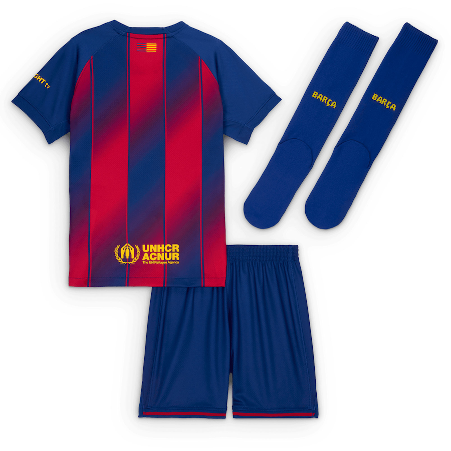 25/26 FC Barcelona Home Football Shirt Kids Size