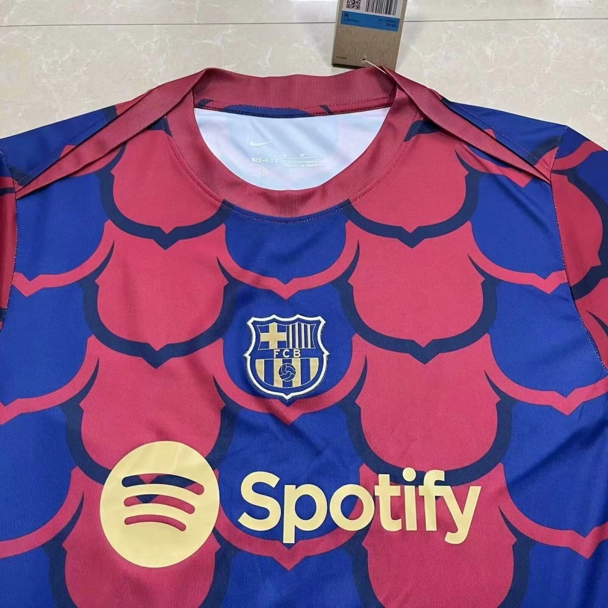Barcelona Pre Match Top - Royal Blue