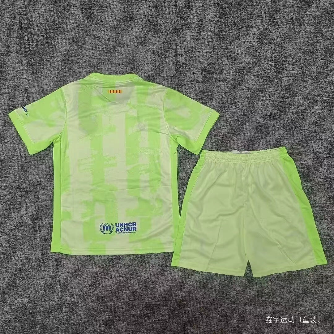 2024 FC Barcelona Third Football Shirt Kids Size