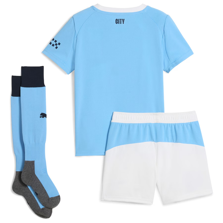 25/26 Manchester City Home Football Shirt Kids Size