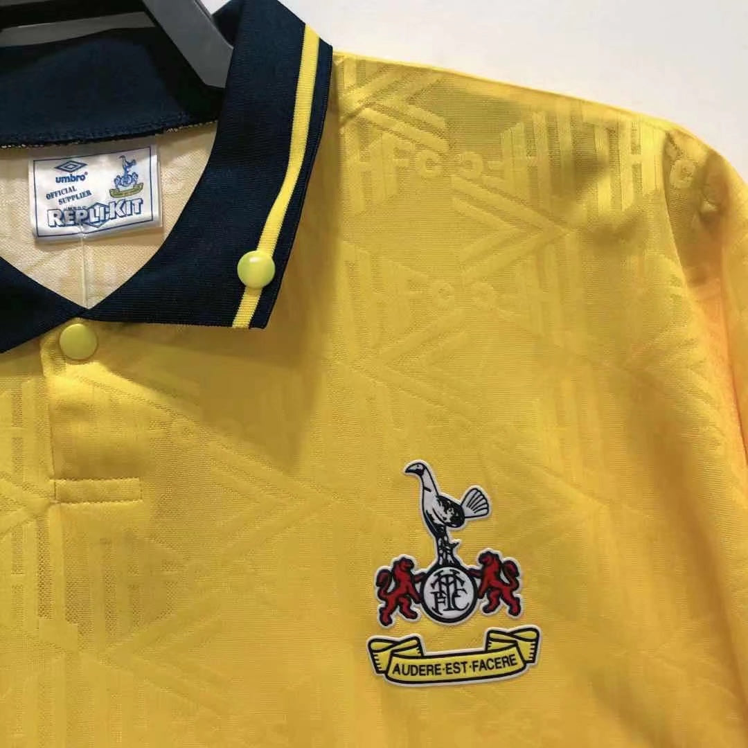 1992-93 Tottenham Hotspur Away Football Shirt Fan version