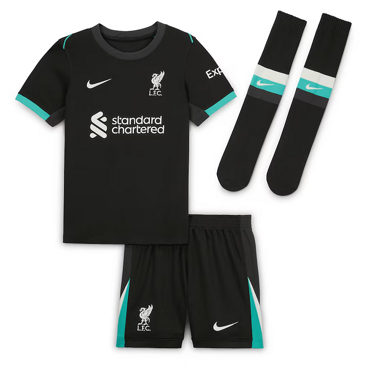 2024 Liverpool Champions Away Football Shirt Kids